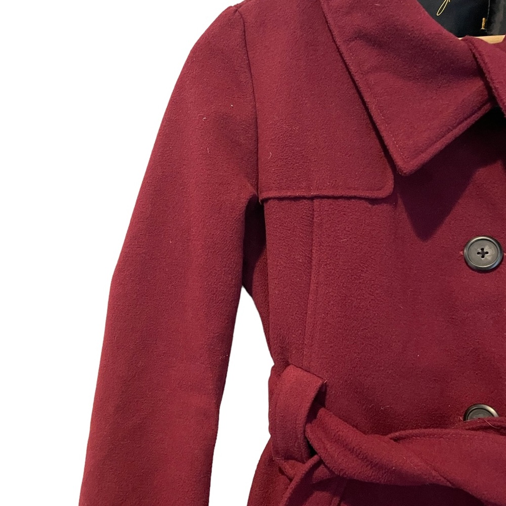 Jack Winter Pea Coat Size S Maroon